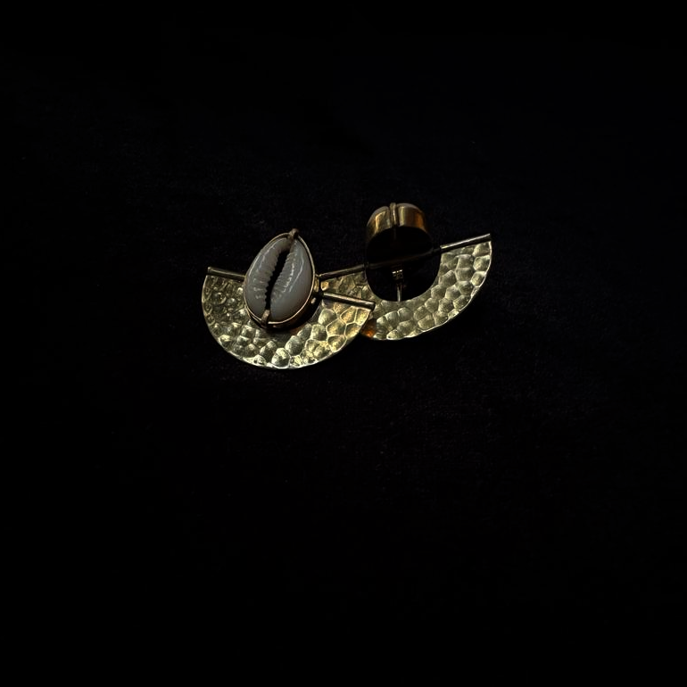 White Corie Earrings