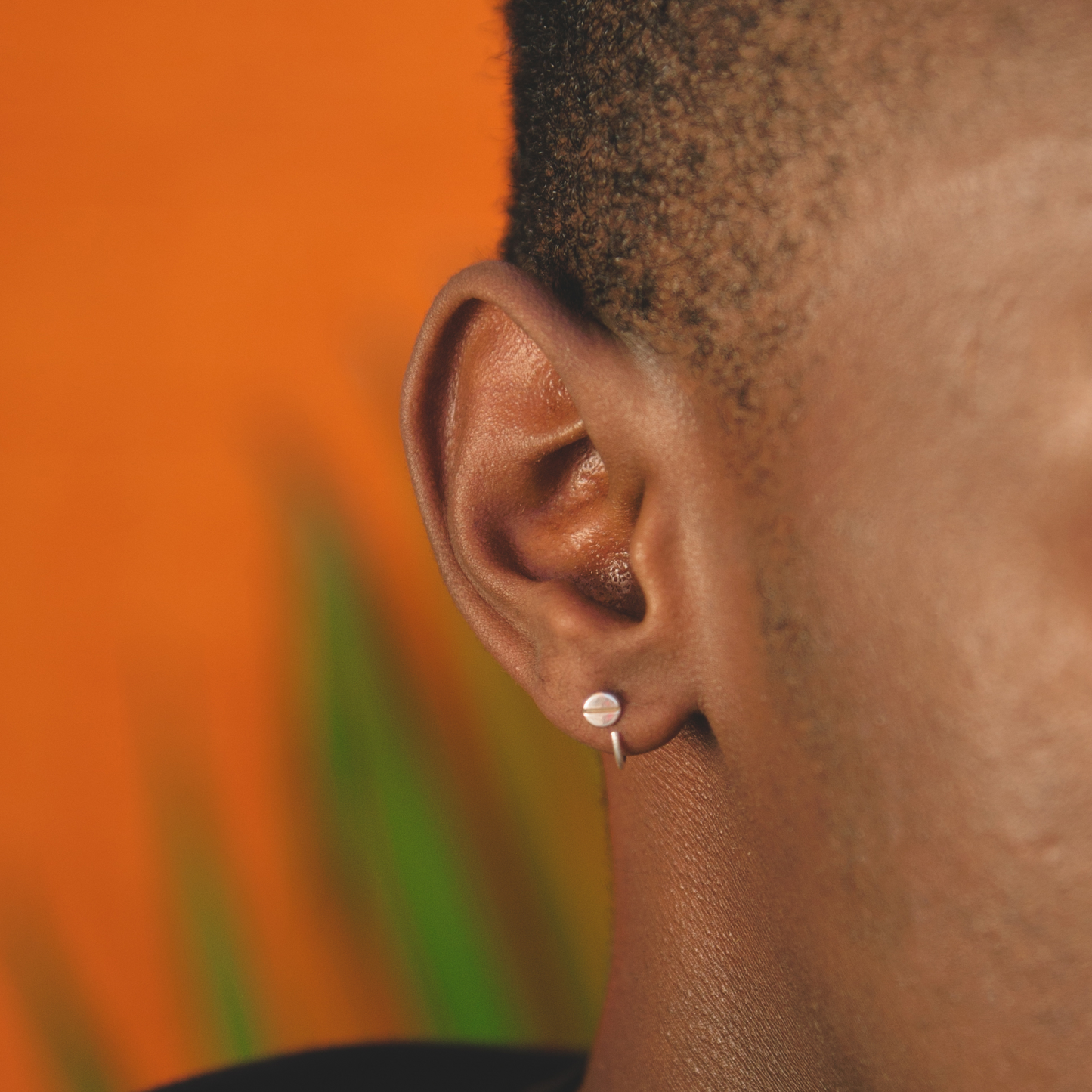Screw earrings